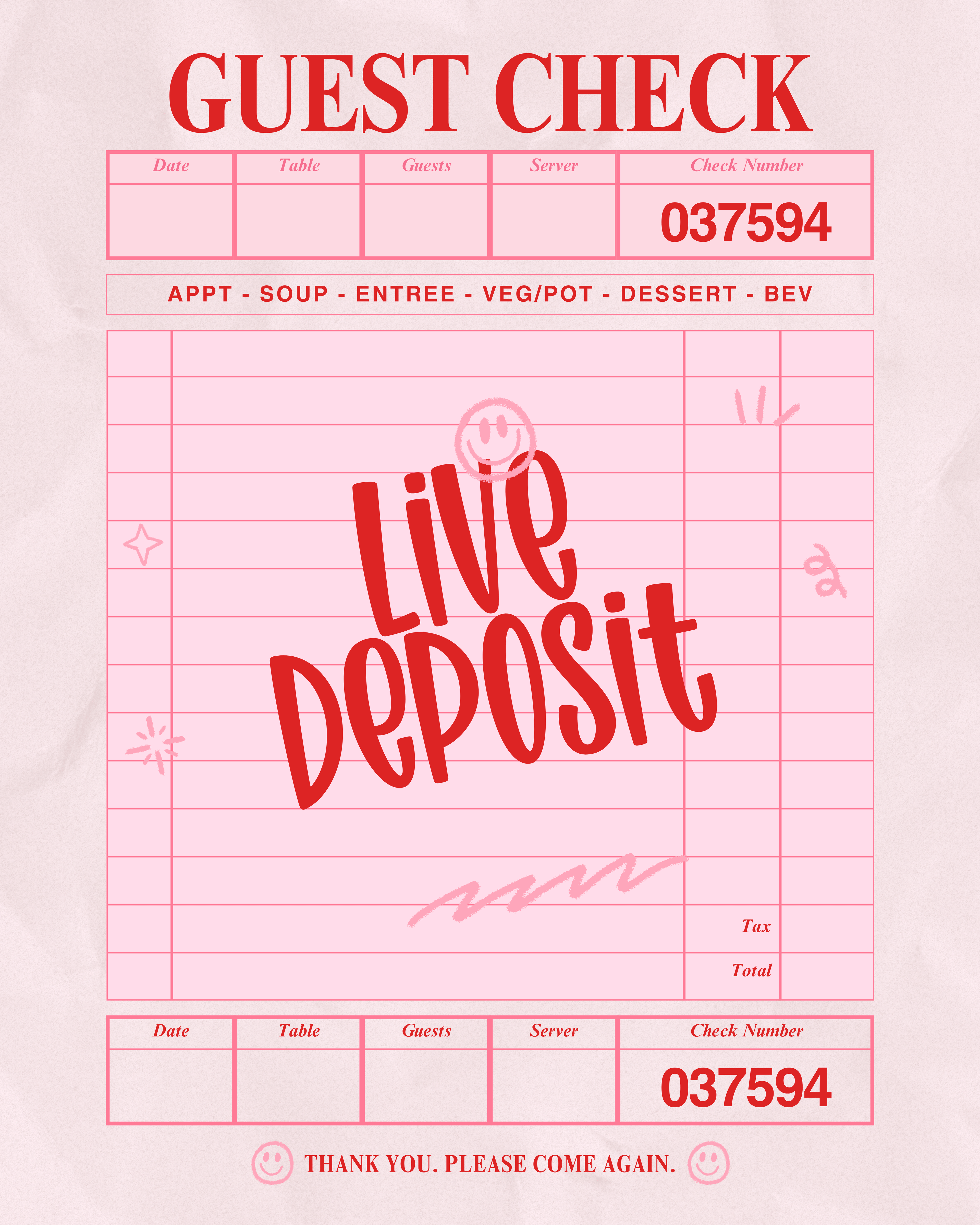 Live Deposit