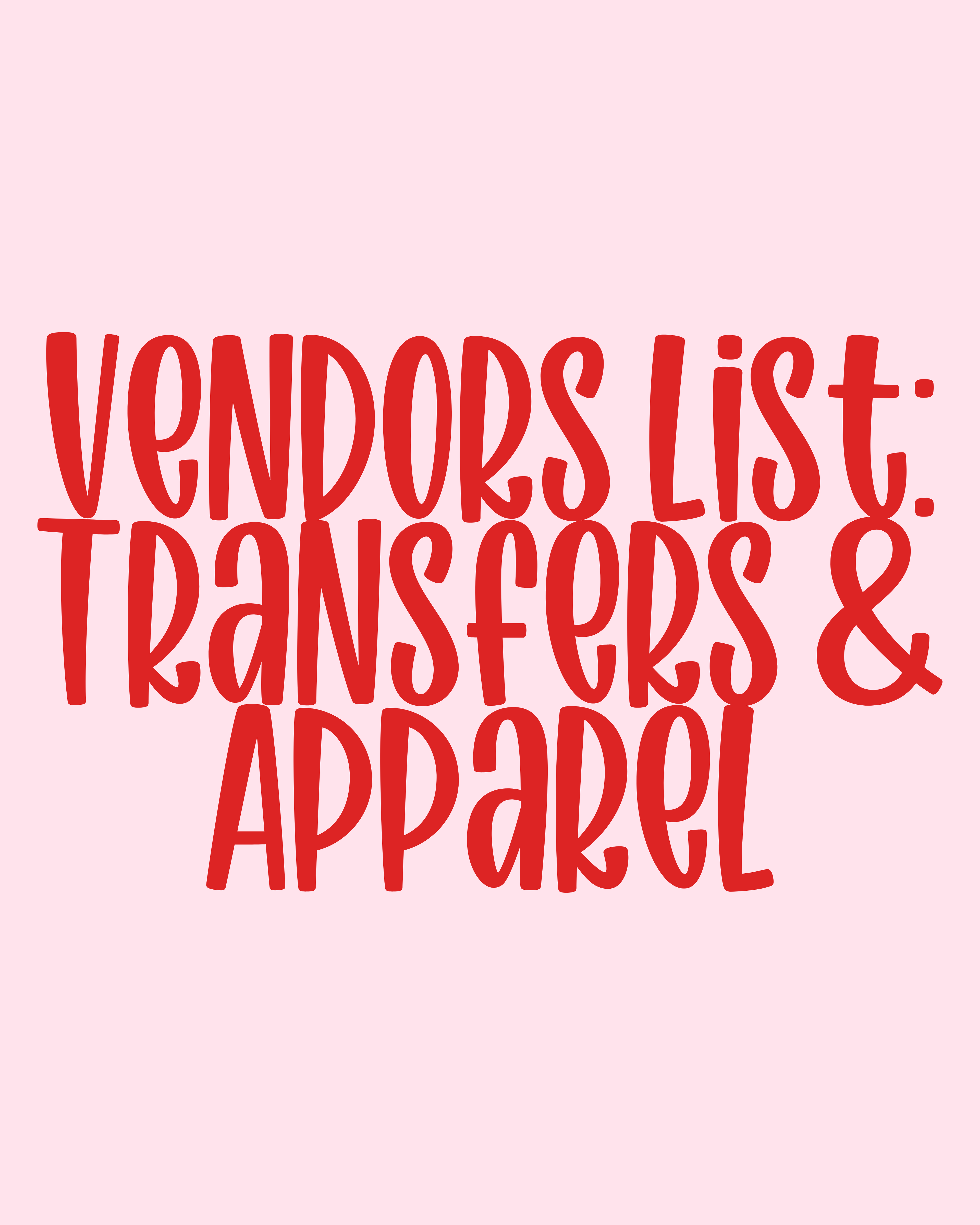 *Coming Soon* DTF Transfers & Apparel Suppliers - Vendors List