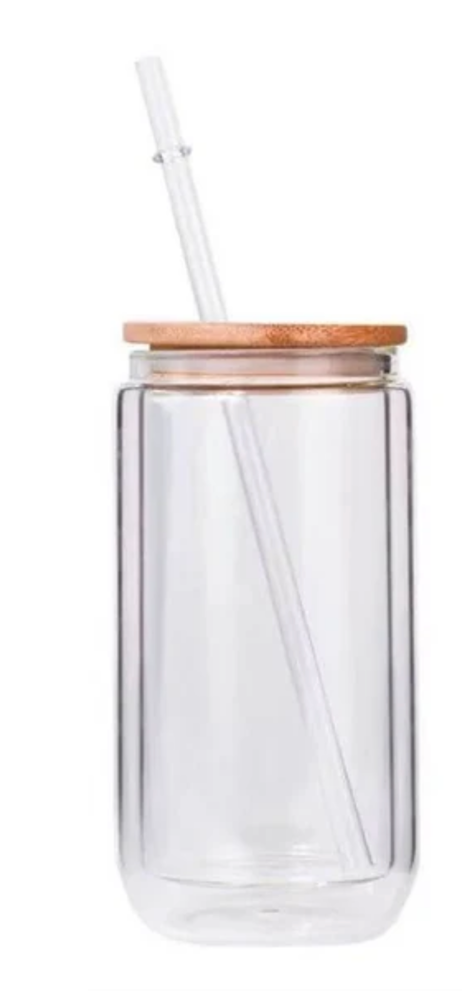 16oz Clear Glass Can