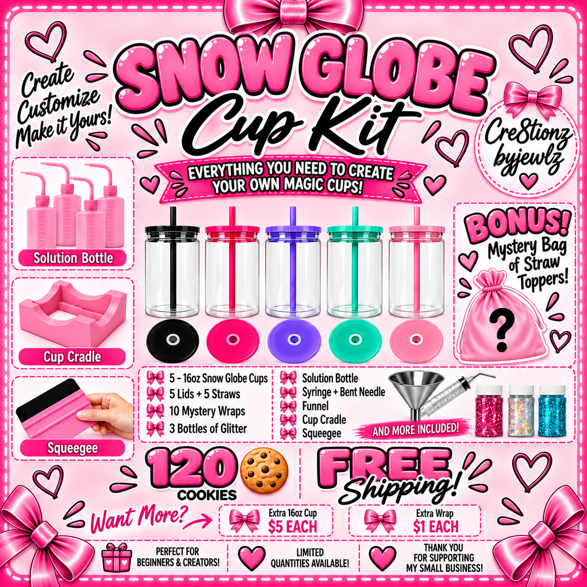 Snow globe  Cup Kit