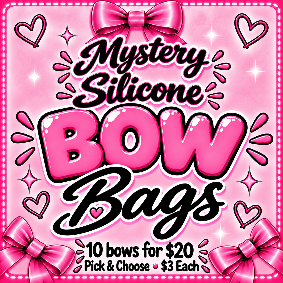 MYSTERY SILICONE BOW BAGS