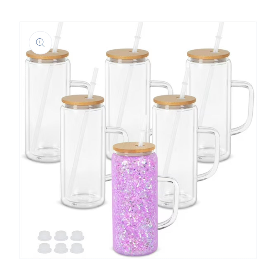 20oz Glass Tumbler w/ Handle